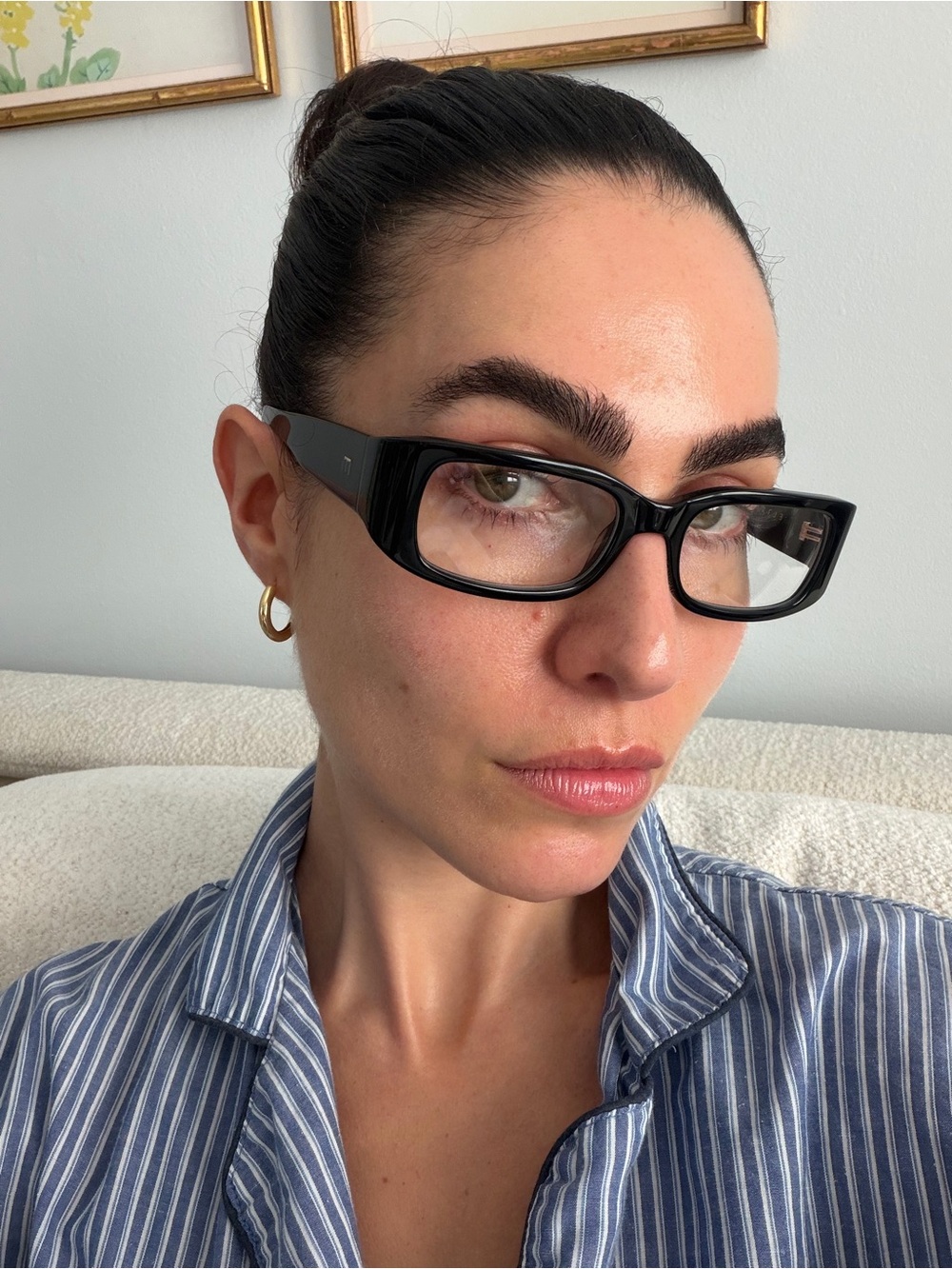 NWT Elisa Johnson Reighne Optical Lens in Gloss Black